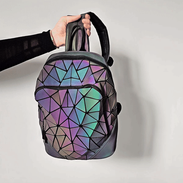 Sac à Dos Holographique Néon