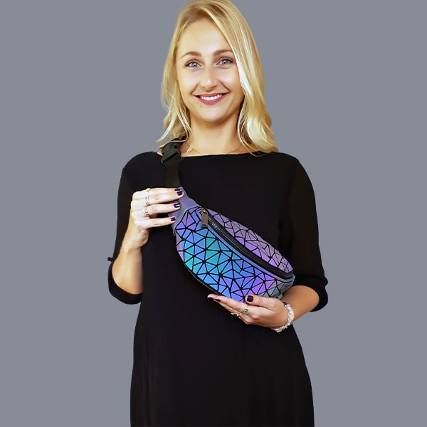 Sac deals banane holographique